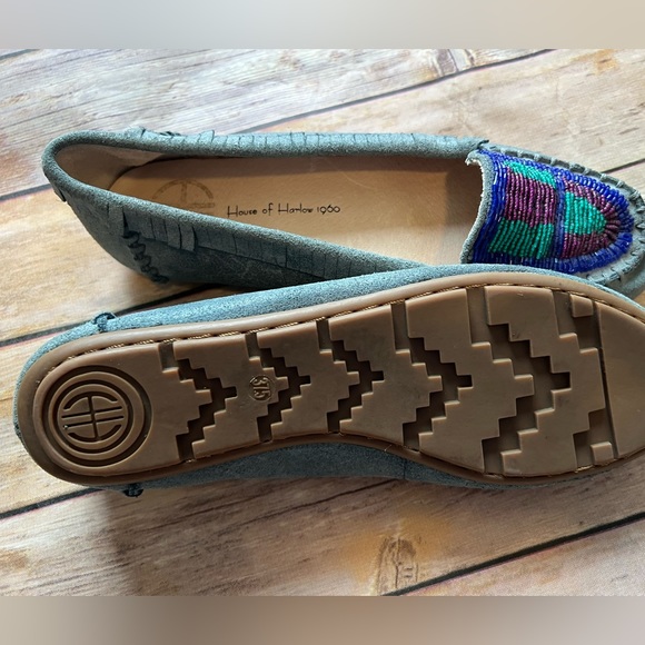 House of Harlow 1960 - Millie Multi-color beaded moccasins. - Picture 3 of 3